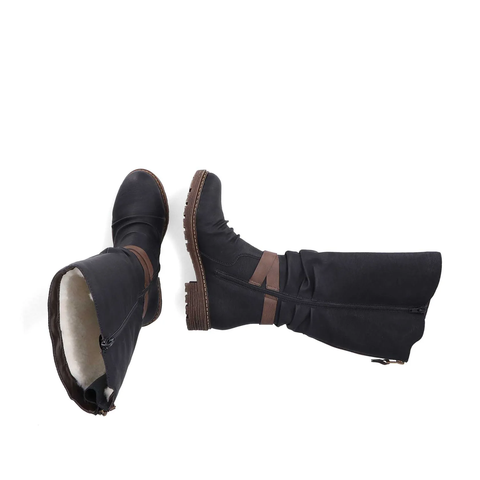 Rieker Ankle Boots & Boots-Women'S High-Shaft Boots Deep Black