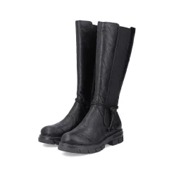 Rieker Ankle Boots & Boots-Women'S High-Shaft Boots, Glossy Black