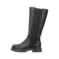 Rieker Ankle Boots & Boots-Women'S High-Shaft Boots, Glossy Black