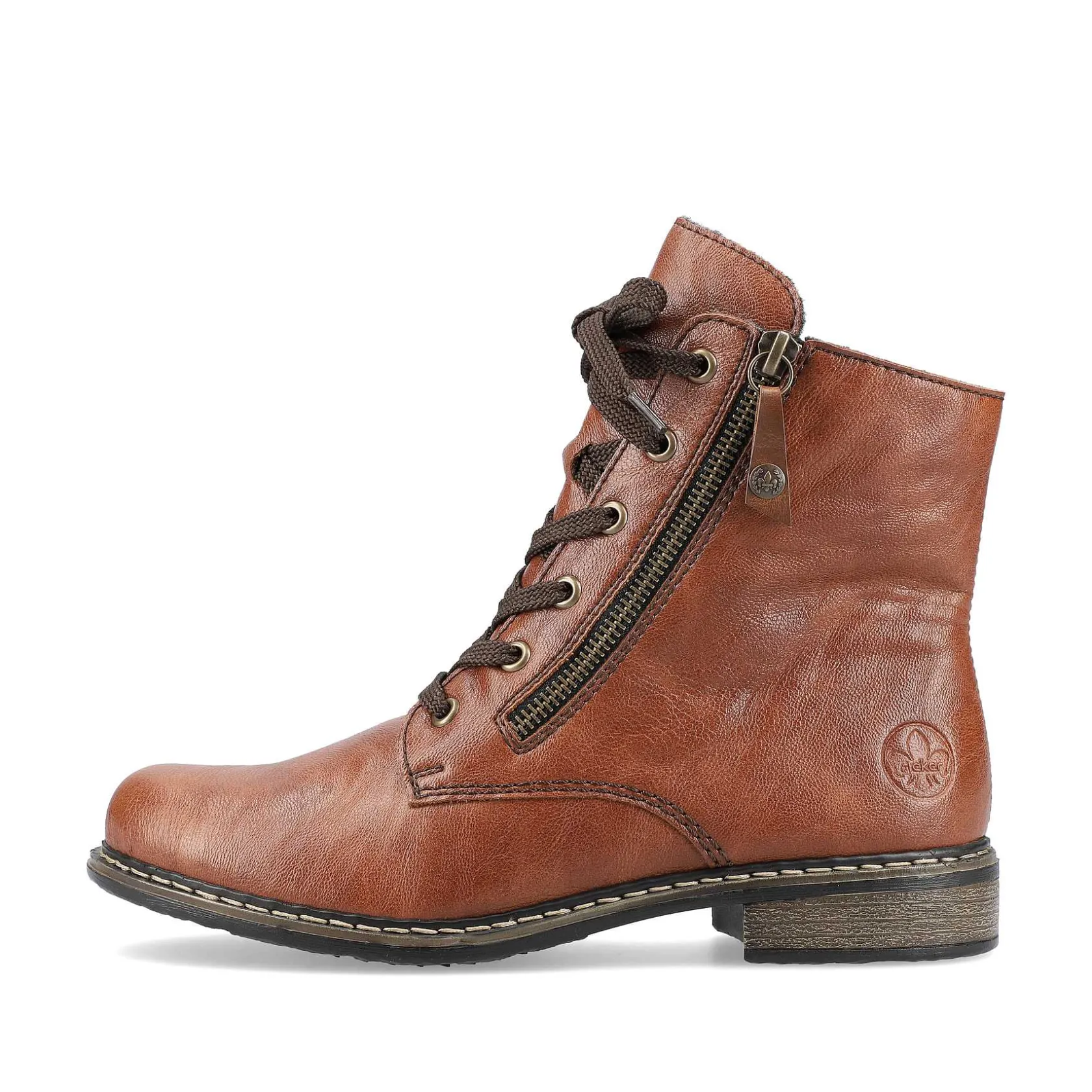 Rieker Ankle Boots & Boots-Women'S Laced Boots Caramel Brown