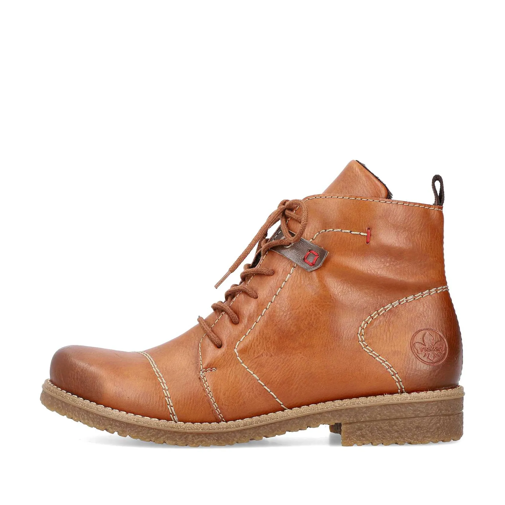 Rieker Ankle Boots & Boots-Women'S Laced Boots Caramel Brown