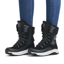 Rieker Ankle Boots & Boots-Women'S Laced Boots Steel Black