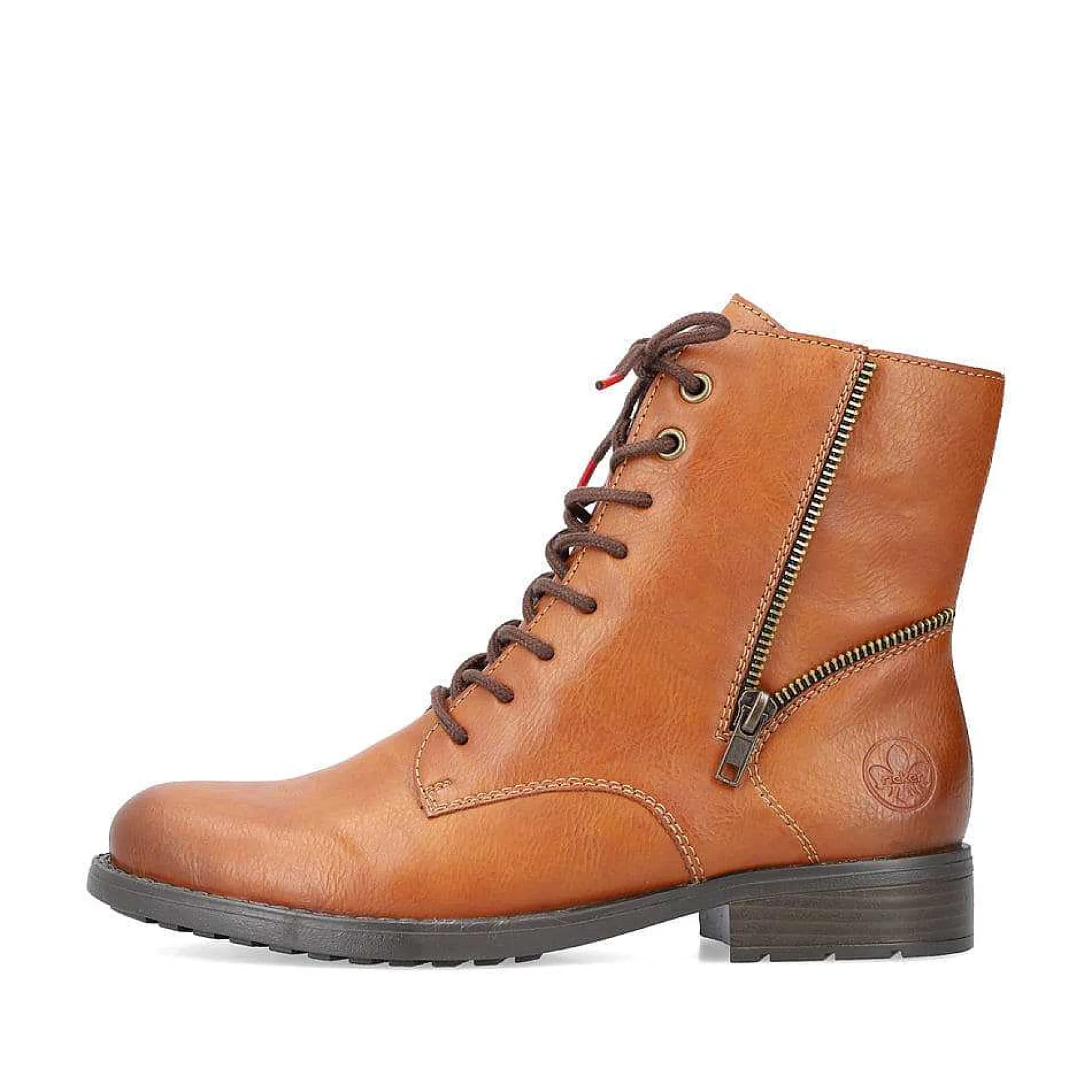 Rieker Ankle Boots & Boots-Women'S Laced Boots Caramel Brown