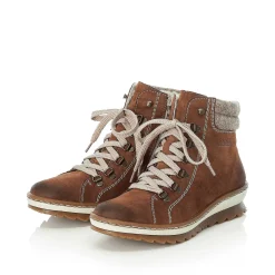 Rieker Ankle Boots & Boots-Women'S Laced Boots Caramel Brown
