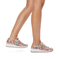 Rieker Colorful Styles-Women'S Laced Shoes Multi