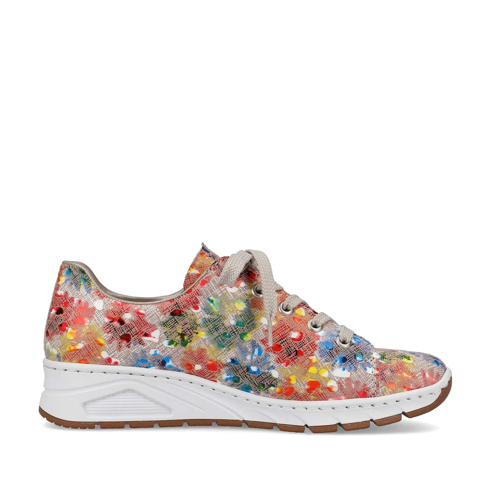 Rieker Colorful Styles-Women'S Laced Shoes Multi