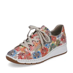 Rieker Colorful Styles-Women'S Laced Shoes Multi