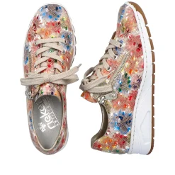 Rieker Colorful Styles-Women'S Laced Shoes Multi