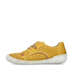 Rieker Colorful Styles-Women'S Lace-Up Shoes Sunflower Yellow