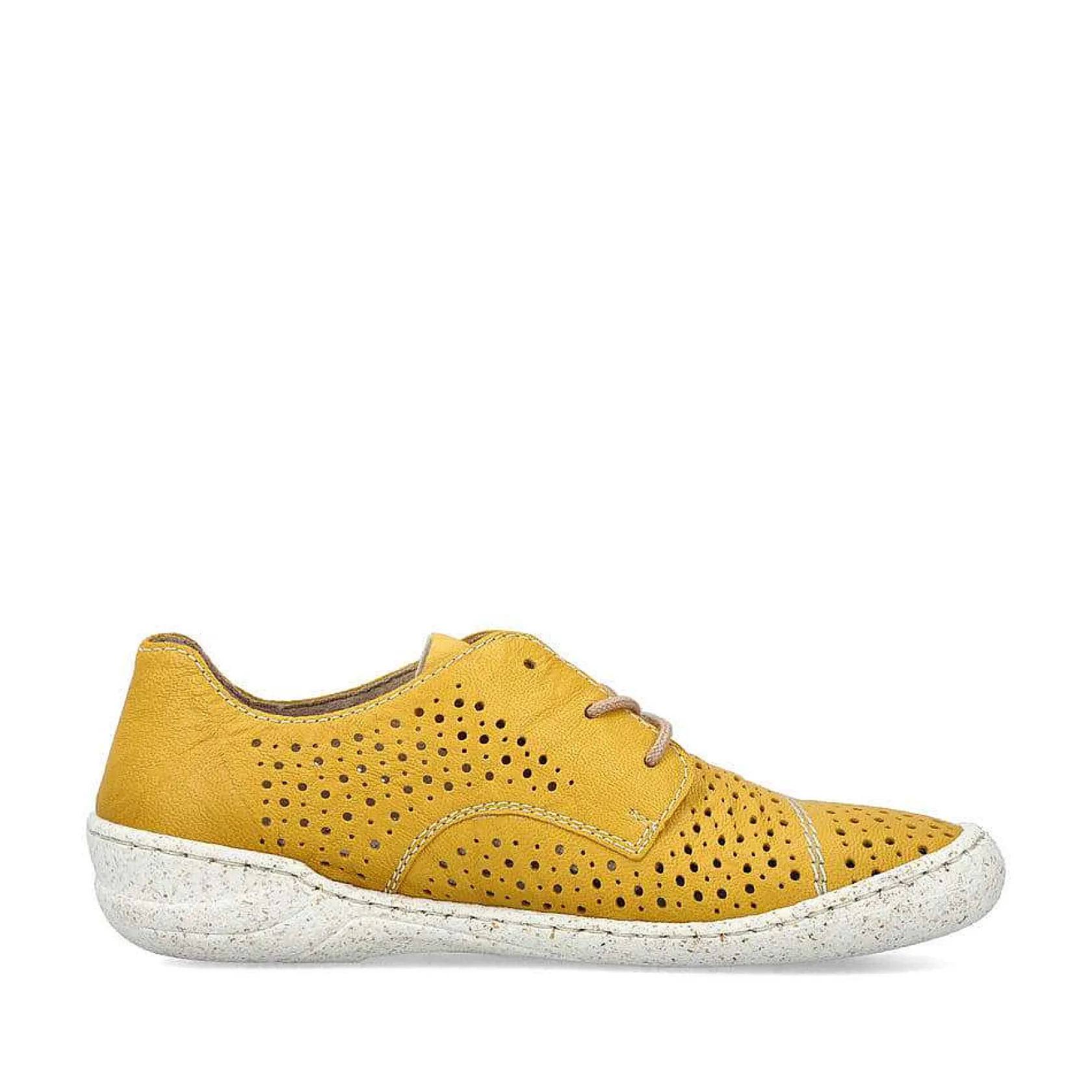 Rieker Colorful Styles-Women'S Lace-Up Shoes Sunflower Yellow
