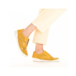 Rieker Colorful Styles-Women'S Lace-Up Shoes Sunflower Yellow