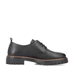 Rieker Low Shoes & Slippers-Women'S Lace-Up Shoes Night Black