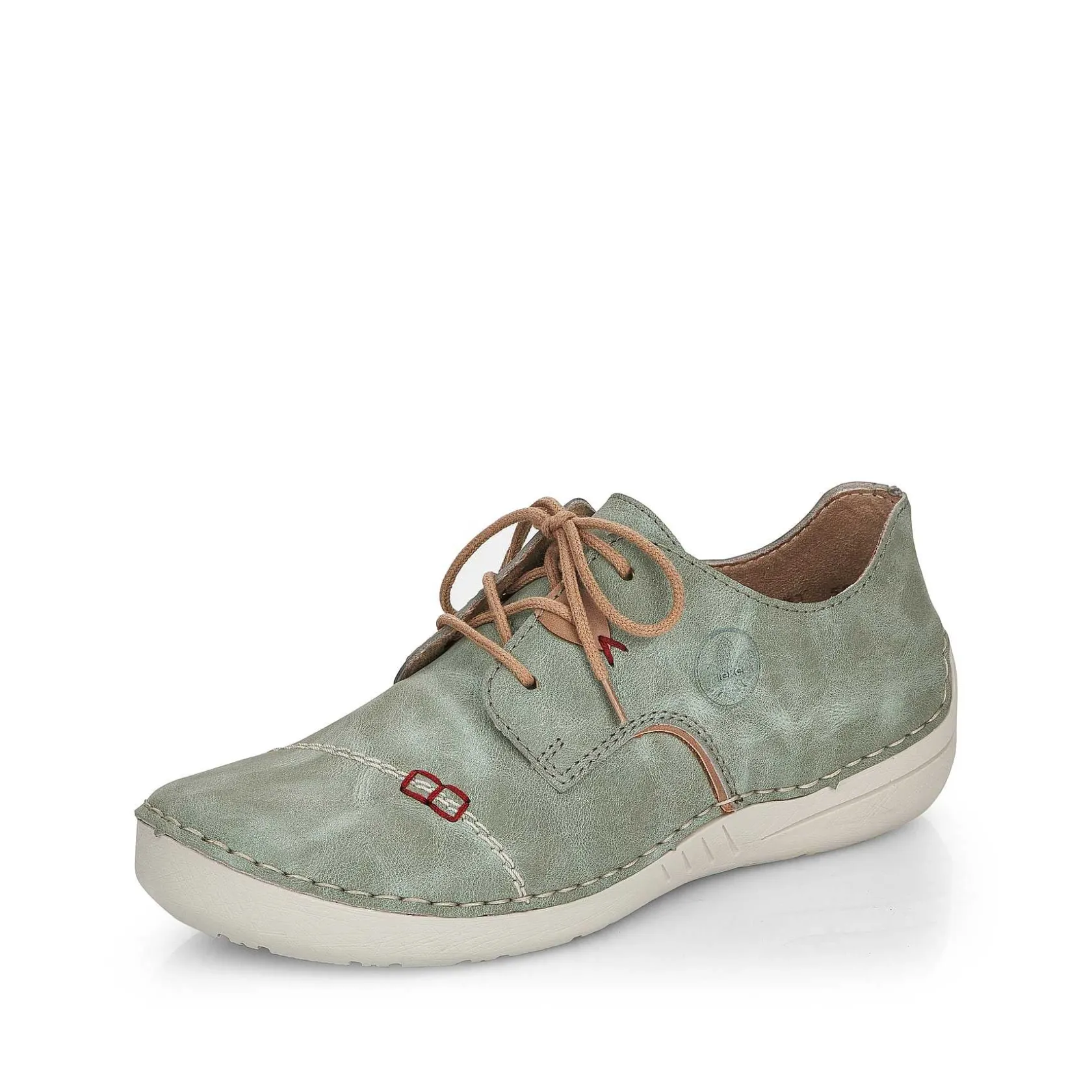 Rieker Low Shoes & Slippers-Women'S Lace-Up Shoes Green Gray