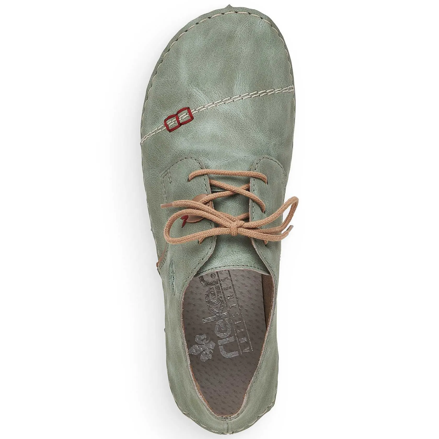 Rieker Low Shoes & Slippers-Women'S Lace-Up Shoes Green Gray