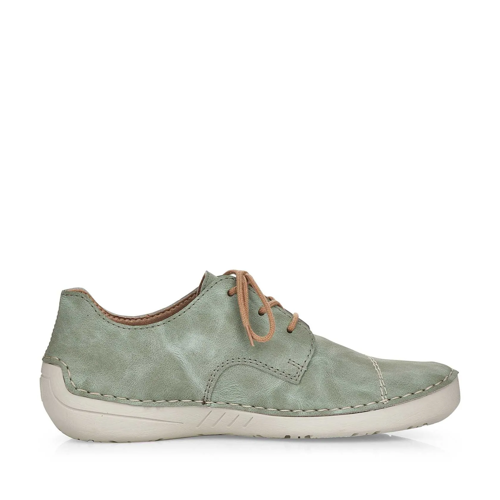 Rieker Low Shoes & Slippers-Women'S Lace-Up Shoes Green Gray