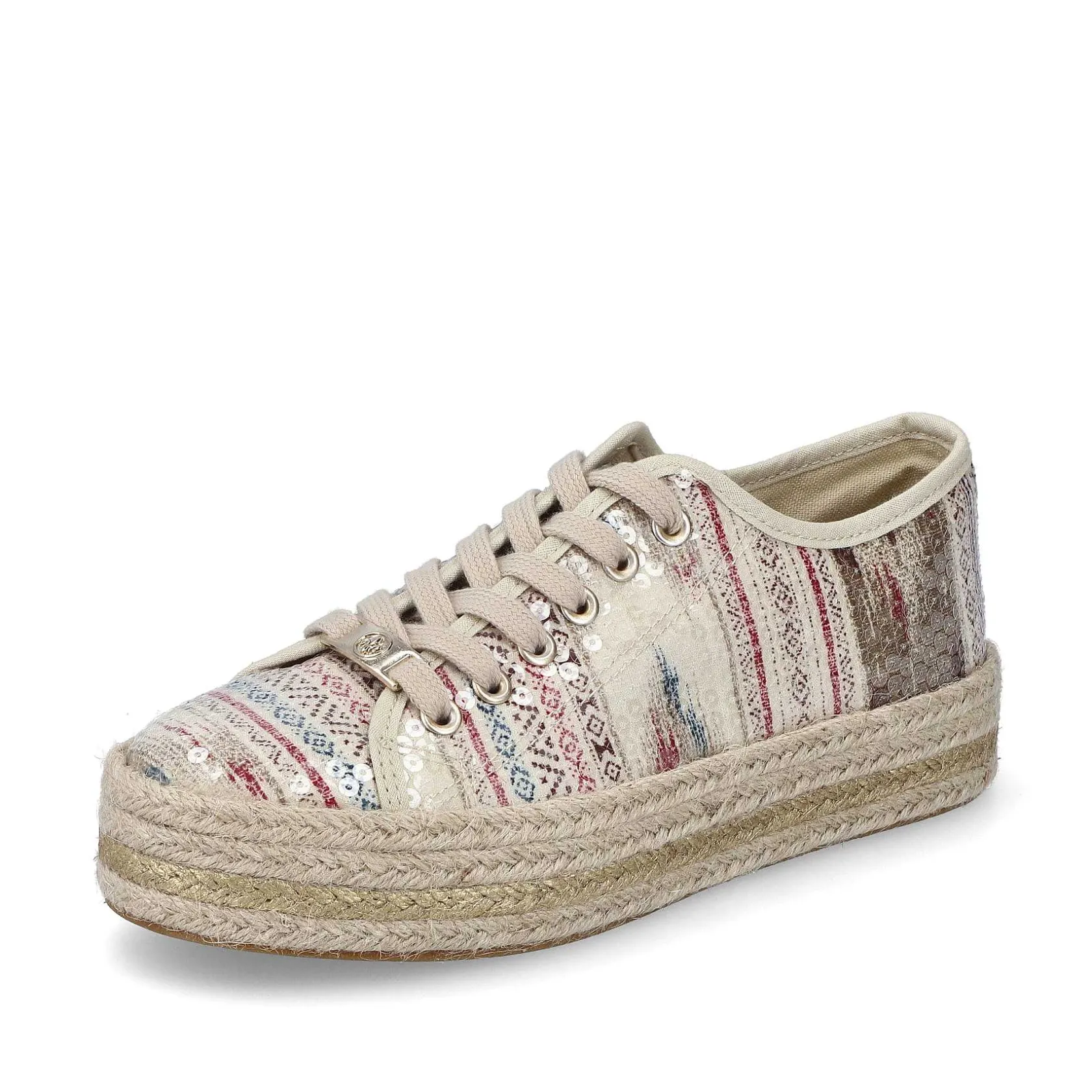 Rieker Low Shoes & Slippers-Women'S Lace-Up Shoes Light Beige
