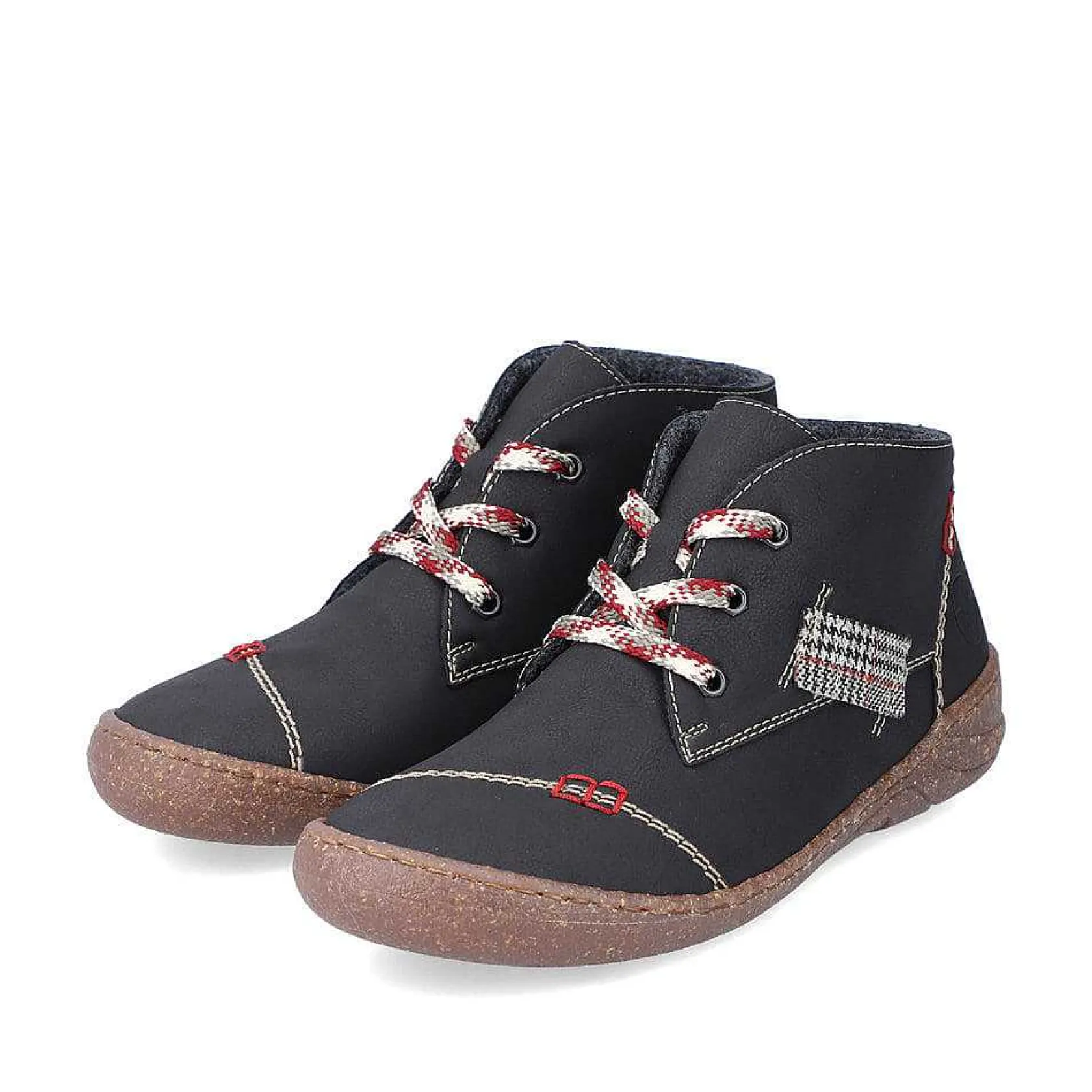 Rieker Low Shoes & Slippers-Women'S Lace-Up Shoes Deep Black