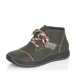 Rieker Low Shoes & Slippers-Women'S Lace-Up Shoes Khaki Green