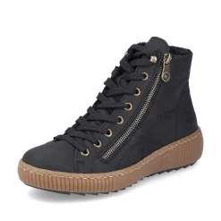 Rieker Low Shoes & Slippers-Women'S Lace-Up Shoes Asphalt Black