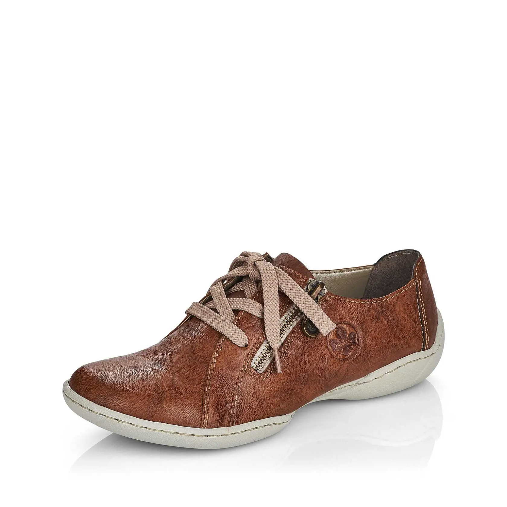 Rieker Low Shoes & Slippers-Women'S Lace-Up Shoes Chestnut Brown
