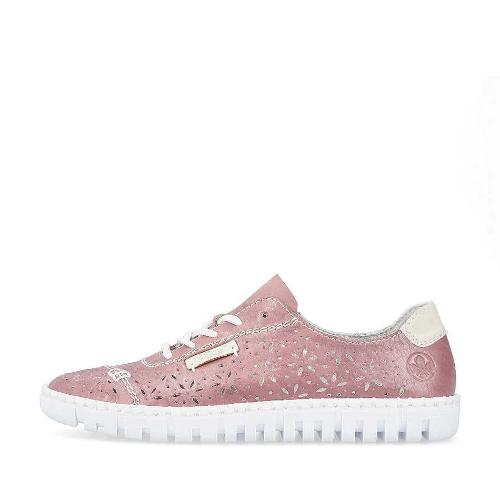 Rieker Colorful Styles-Women'S Lace-Up Shoes, Blood Pink