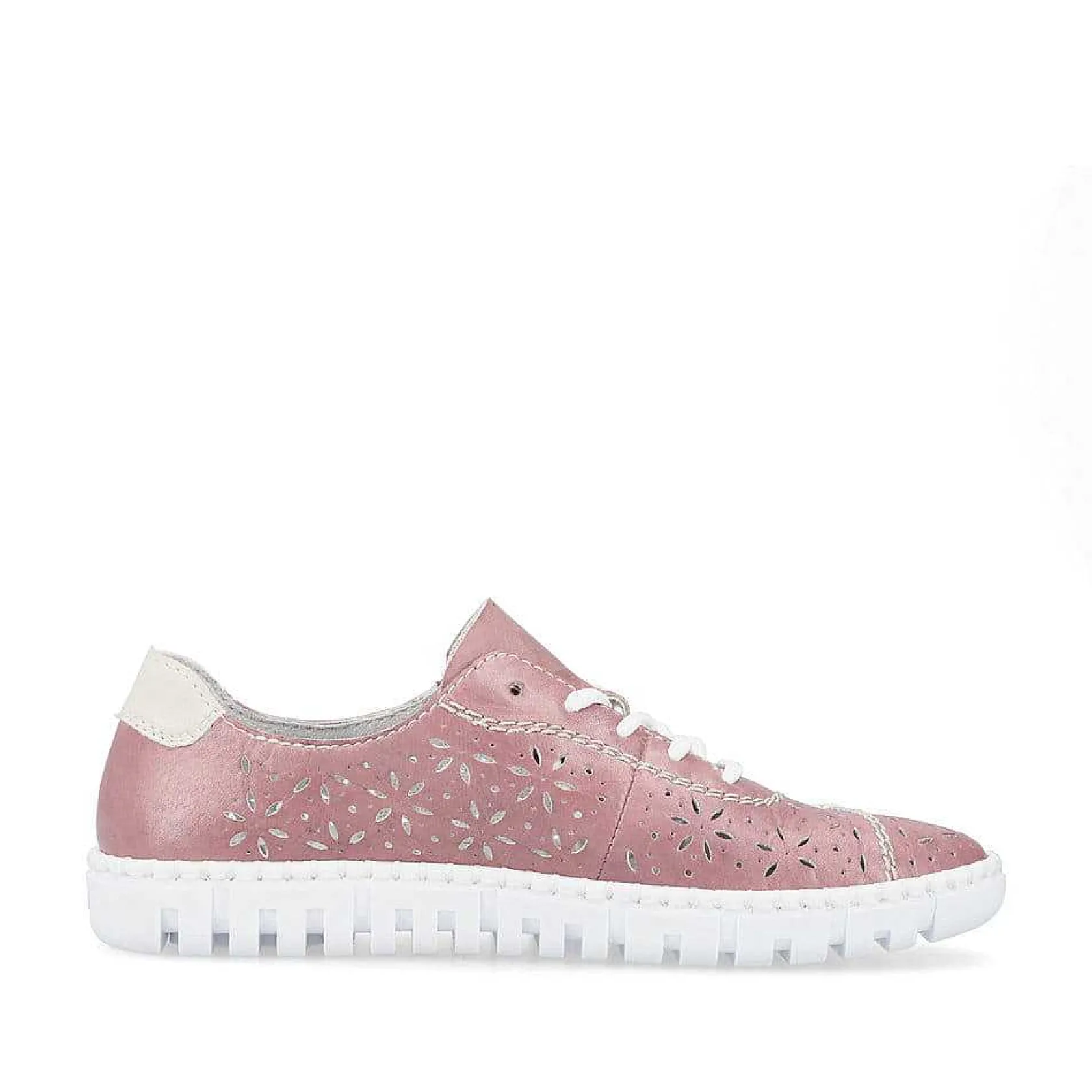 Rieker Colorful Styles-Women'S Lace-Up Shoes, Blood Pink