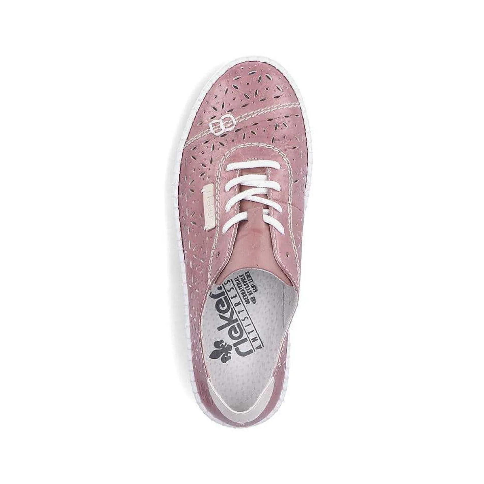 Rieker Colorful Styles-Women'S Lace-Up Shoes, Blood Pink