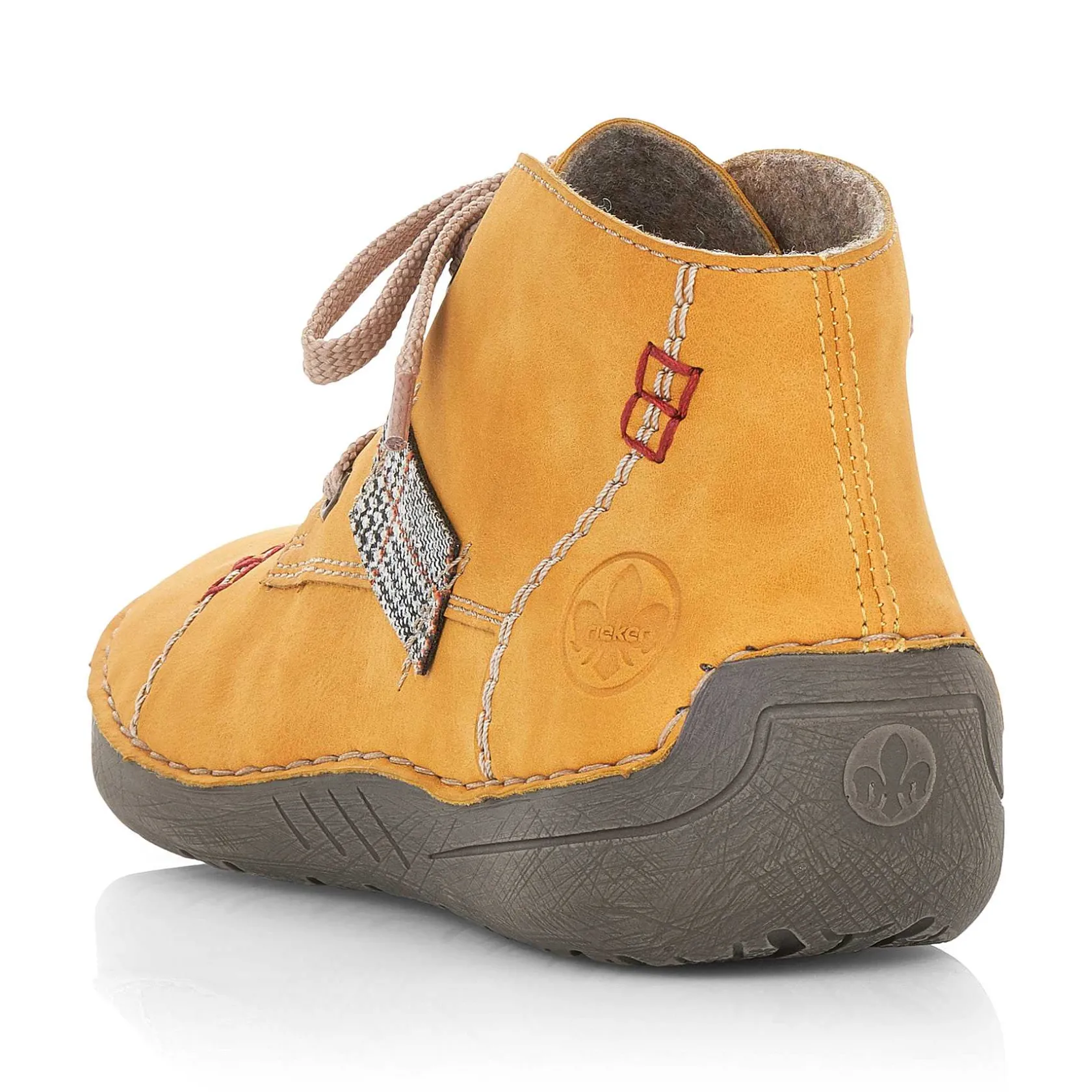 Rieker Low Shoes & Slippers-Women'S Lace-Up Shoes Honey Yellow