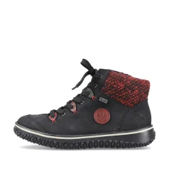 Rieker Low Shoes & Slippers-Women'S Lace-Up Shoes Graphite Black