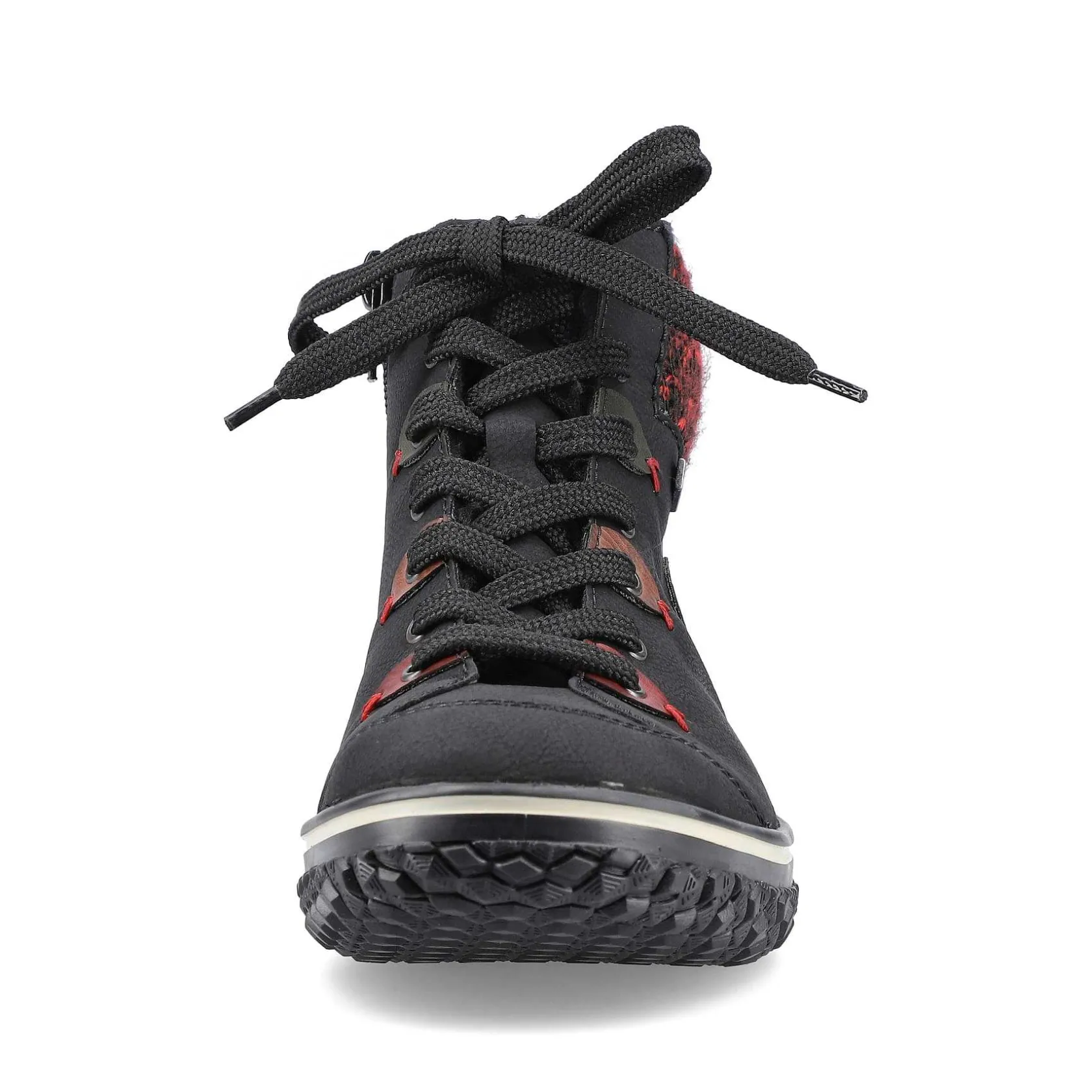Rieker Low Shoes & Slippers-Women'S Lace-Up Shoes Graphite Black