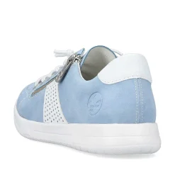 Rieker Low Shoes & Slippers-Women'S Lace-Up Shoes Sky Blue And White