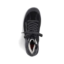 Rieker Low Shoes & Slippers-Women'S Lace-Up Shoes Graphite Black