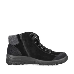 Rieker Low Shoes & Slippers-Women'S Lace-Up Shoes Graphite Black