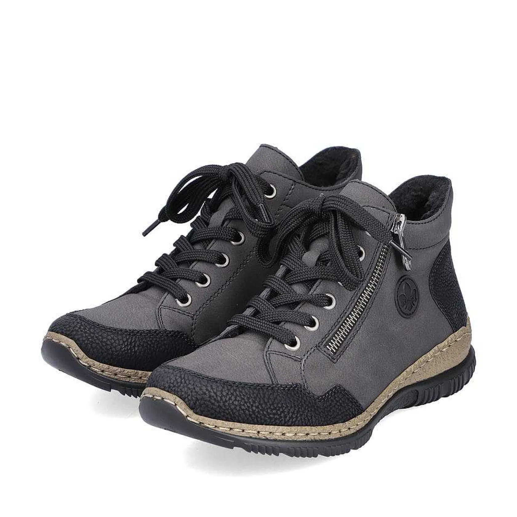 Rieker Low Shoes & Slippers-Women'S Lace-Up Shoes Anthracite