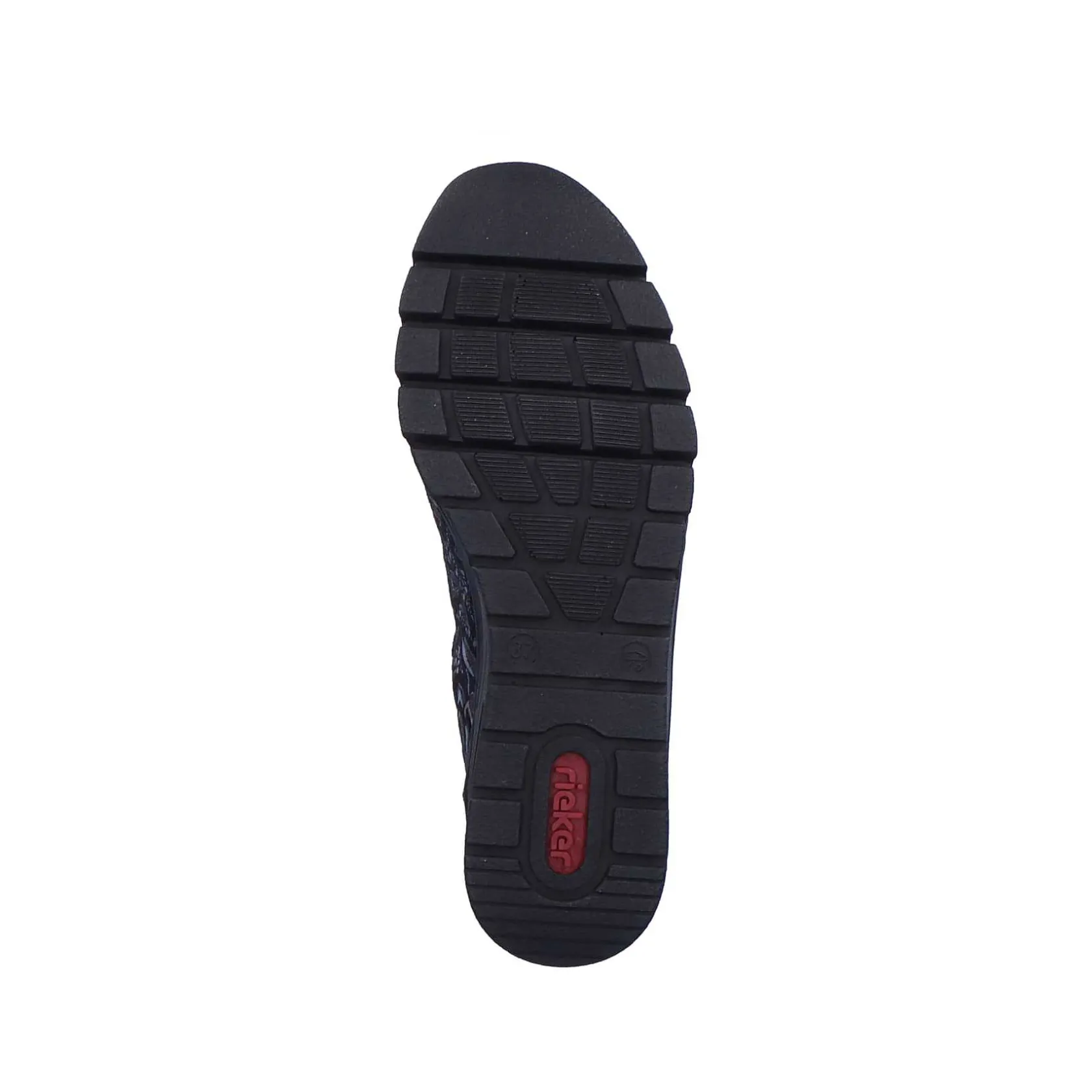 Rieker Low Shoes & Slippers-Women'S Lace-Up Shoes Black Metallic