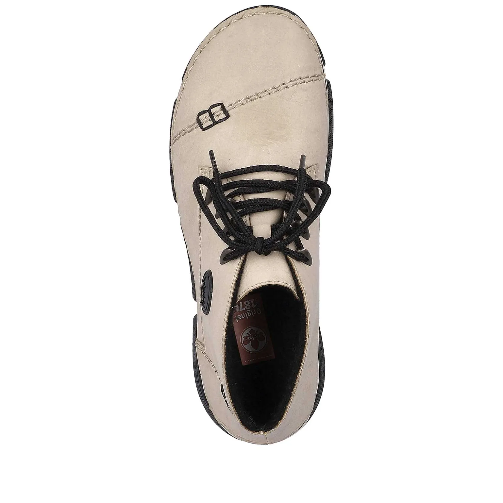 Rieker Low Shoes & Slippers-Women'S Lace-Up Shoes Cream Beige
