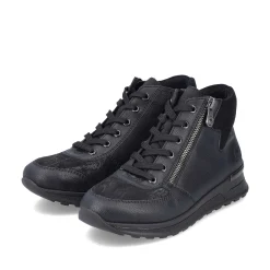 Rieker Low Shoes & Slippers-Women'S Lace-Up Shoes Deep Black