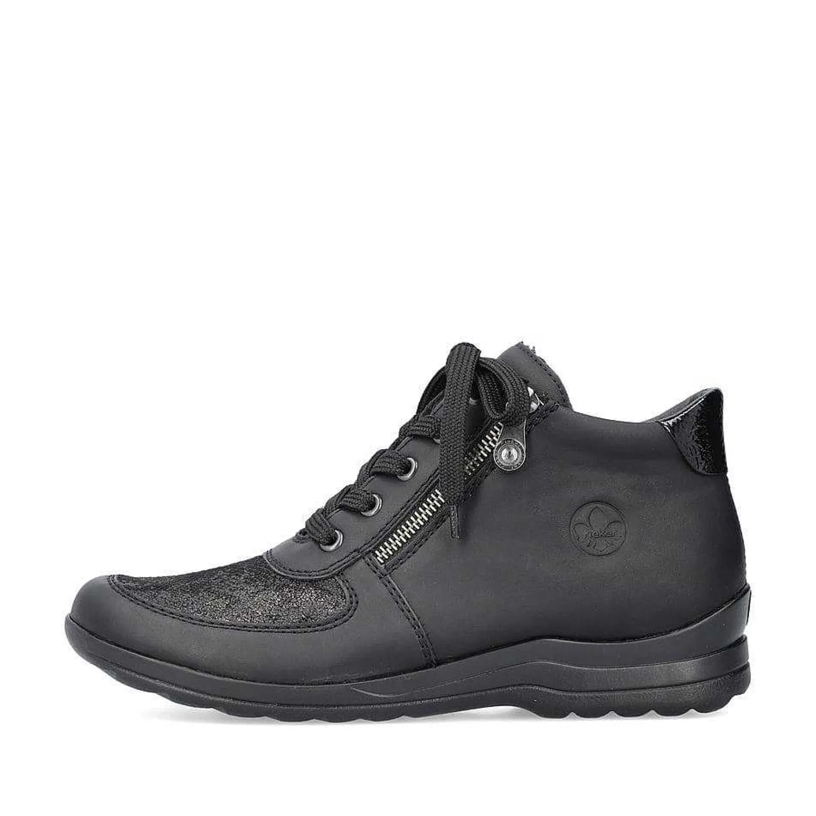 Rieker Low Shoes & Slippers-Women'S Lace-Up Shoes Deep Black