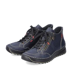 Rieker Low Shoes & Slippers-Women'S Lace-Up Shoes, Slate Blue