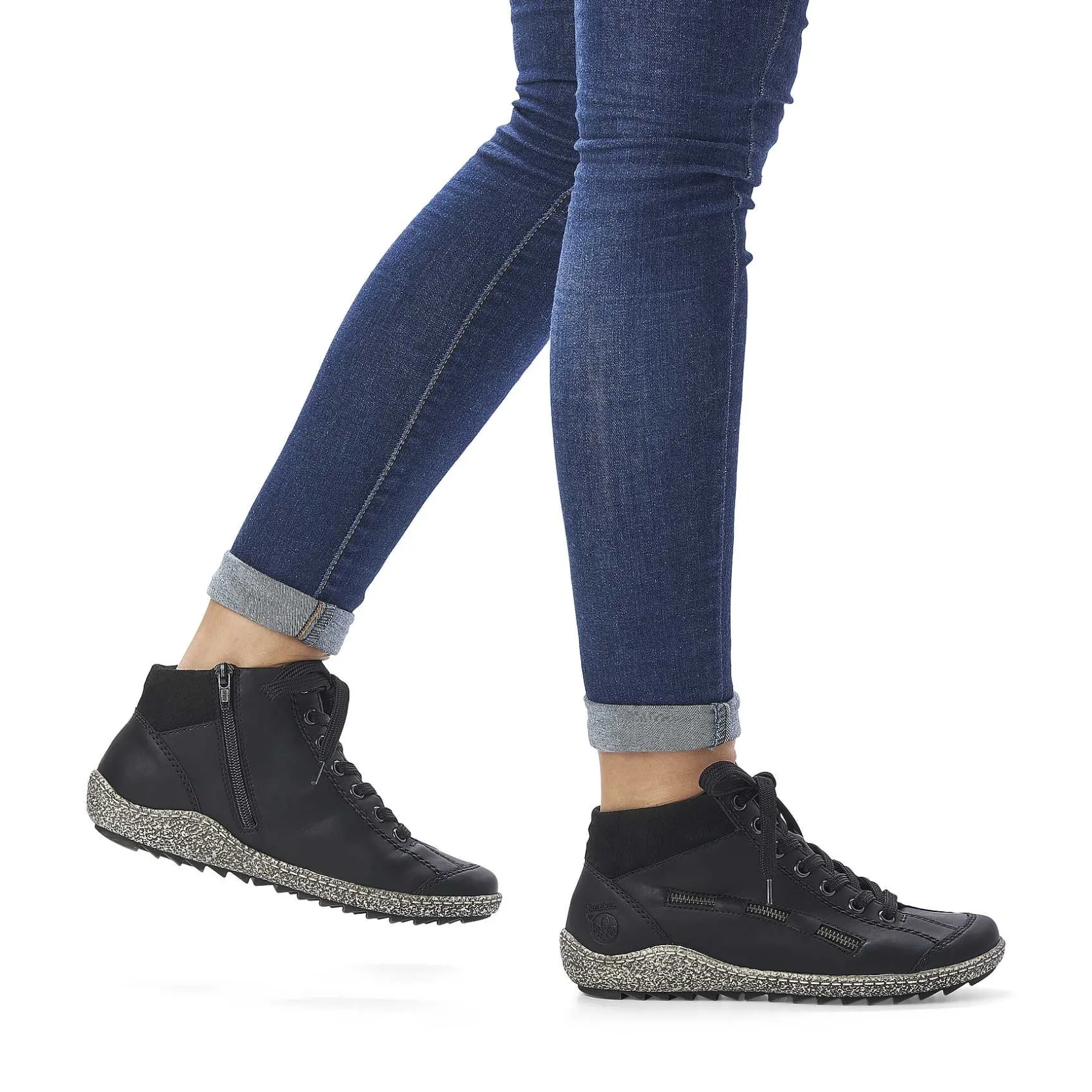 Rieker Low Shoes & Slippers-Women'S Lace-Up Shoes Deep Black