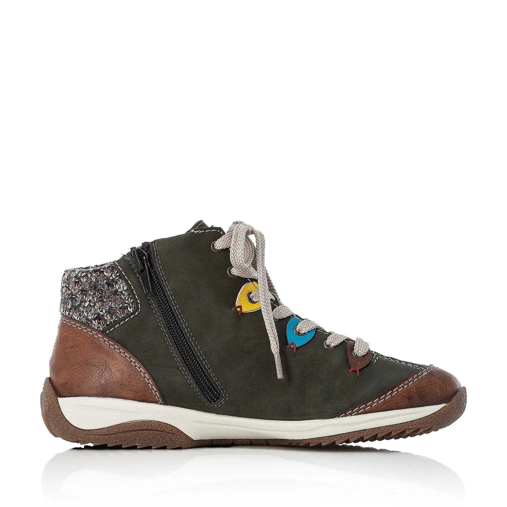 Rieker Low Shoes & Slippers-Women'S Lace-Up Shoes Moss Green