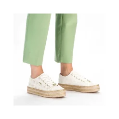 Rieker Low Shoes & Slippers-Women'S Lace-Up Shoes Swan White