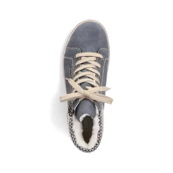 Rieker Low Shoes & Slippers-Women'S Lace-Up Shoes Blue-Gray