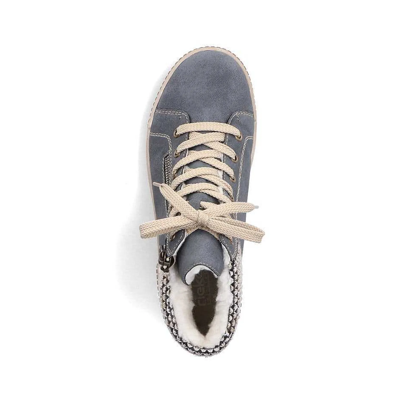 Rieker Low Shoes & Slippers-Women'S Lace-Up Shoes Blue-Gray