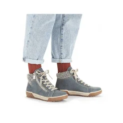 Rieker Low Shoes & Slippers-Women'S Lace-Up Shoes Blue-Gray