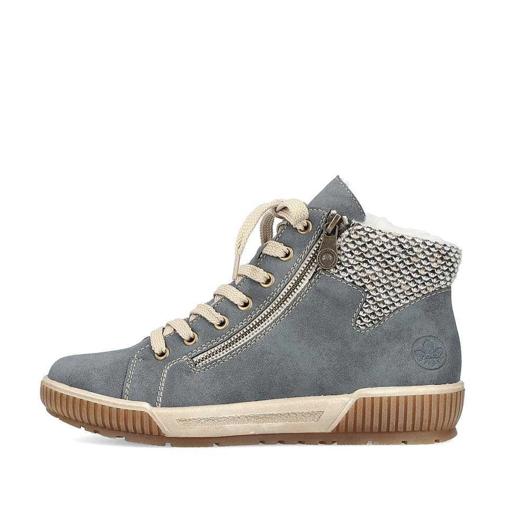 Rieker Low Shoes & Slippers-Women'S Lace-Up Shoes Blue-Gray