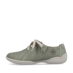 Rieker Low Shoes & Slippers-Women'S Lace-Up Shoes Green Gray