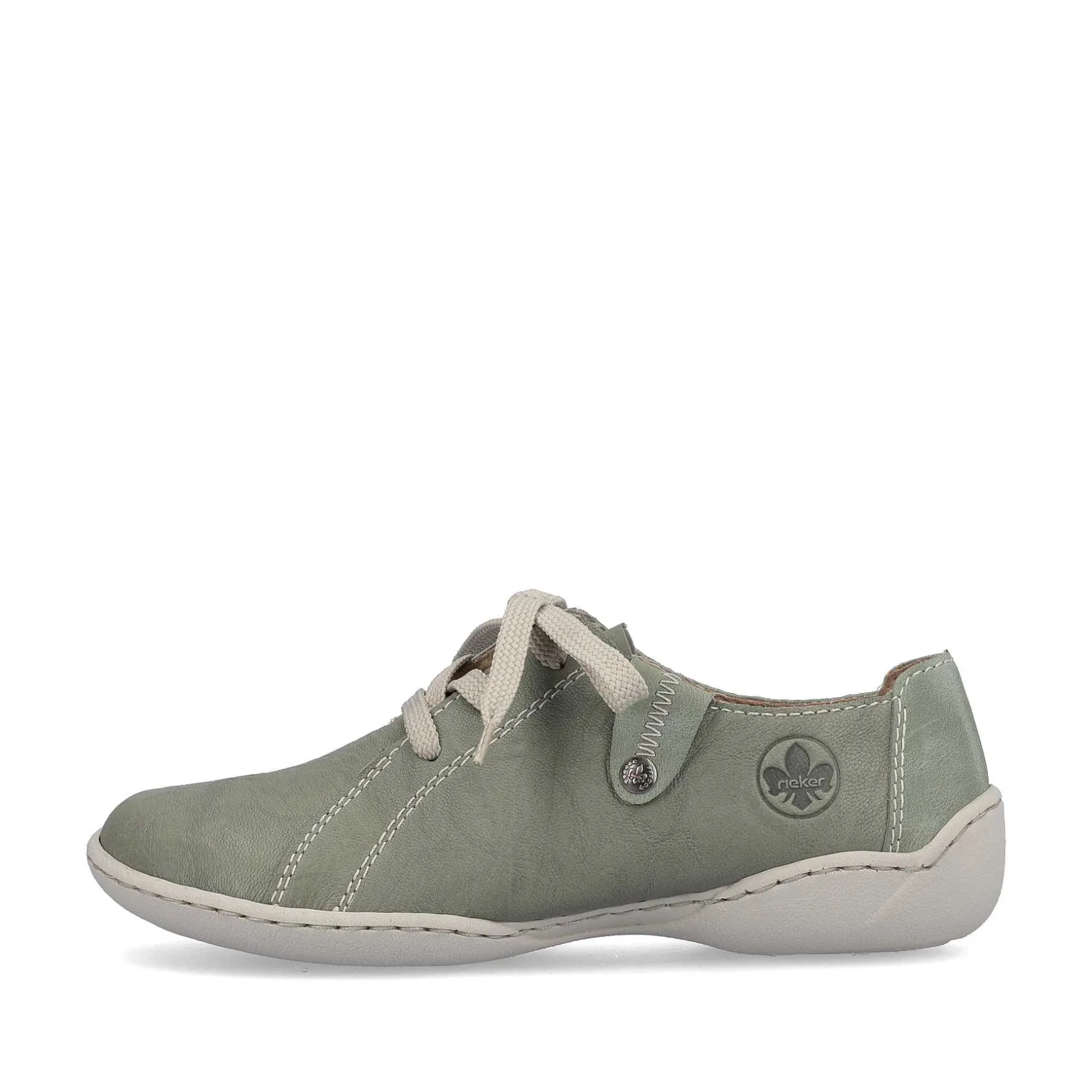 Rieker Low Shoes & Slippers-Women'S Lace-Up Shoes Green Gray