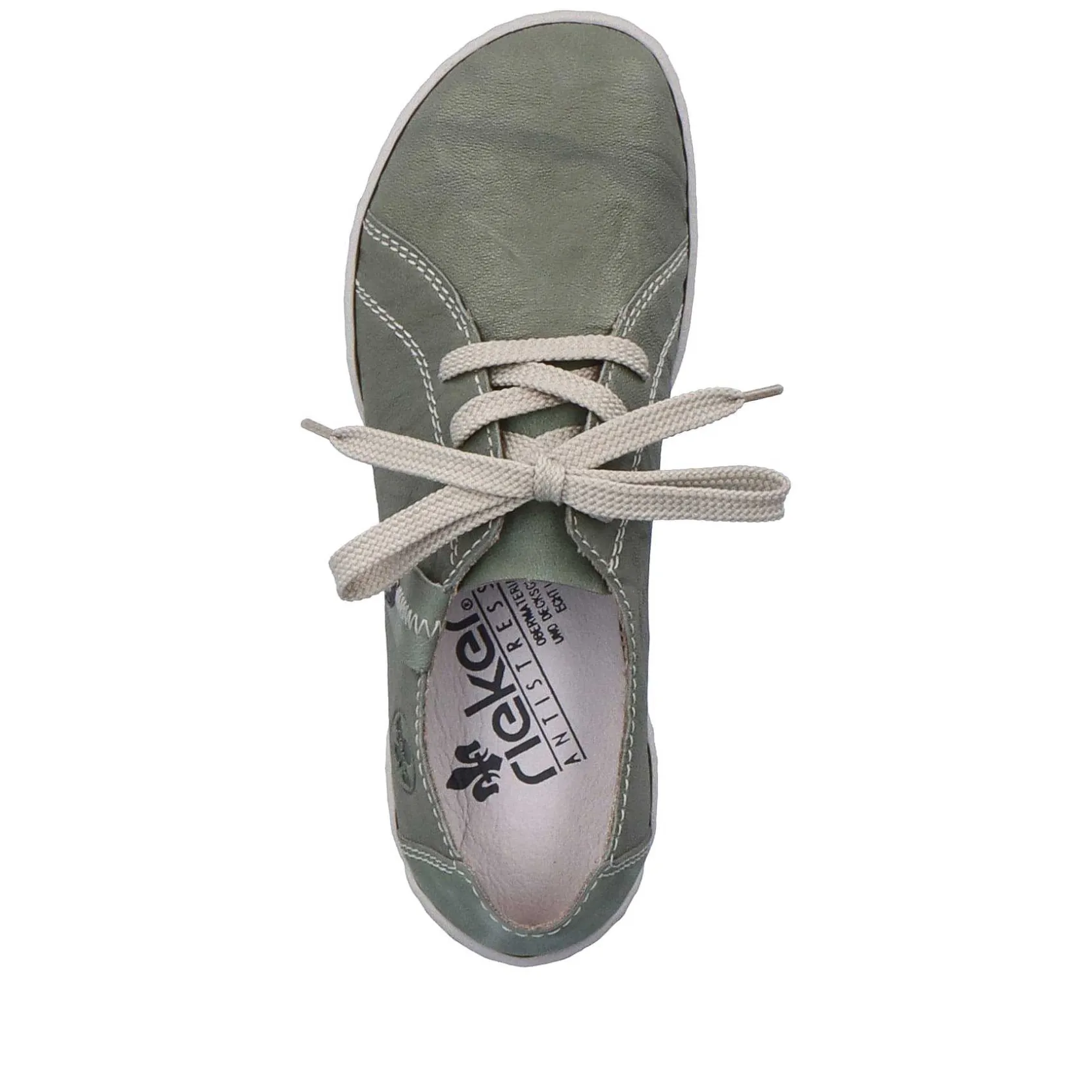 Rieker Low Shoes & Slippers-Women'S Lace-Up Shoes Green Gray