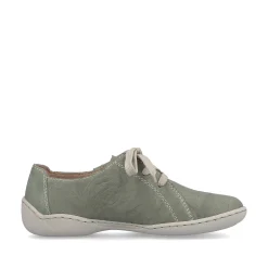 Rieker Low Shoes & Slippers-Women'S Lace-Up Shoes Green Gray